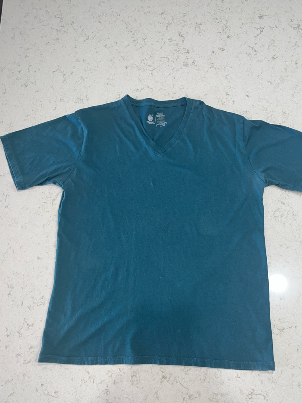 Element Men's Teal V-Neck Short Sleeve Tee